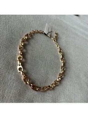 Coach Chunky Signature Chain Link Goldtone Necklace NWT
